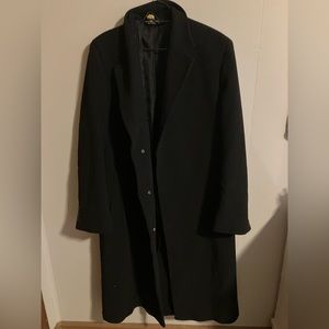 Chaps Ralph Lauren cashmere black long coat. Mint condition